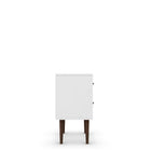 Manhattan Comfort Liberty Mid-Century Modern 18" Nightstand in Aqua Blue and White (2-Drawer)