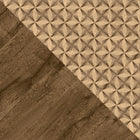 Manhattan Comfort Liberty Mid-Century Modern 18" Nightstand in Rustic Brown and Natural (2-Drawer)