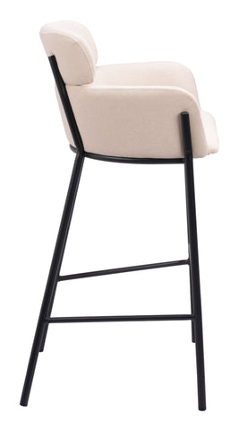 Zuo Bremor Barstool Beige