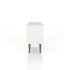 Manhattan Comfort Liberty Mid-Century Modern 43" TV Stand in White and Yellow