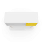 Manhattan Comfort Liberty Mid-Century Modern 43" TV Stand in White and Yellow