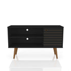 Manhattan Comfort Liberty Mid-Century Modern 43" TV Stand in Black