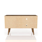 Manhattan Comfort Liberty Mid-Century Modern 43" TV Stand in Rustic Brown