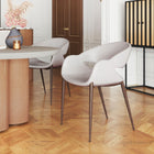 Zuo Limay Dining Chair (Set of 2) Beige & Walnut