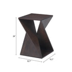 Zuo Alba Accent Table Walnut