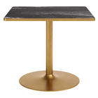 Zuo Caliza Dining Table Black & Gold