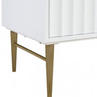Meridian Furniture Modernist 36" Engineered Stone Top And Solid Wood Base Bathroom Vanity - Gold
