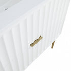 Meridian Furniture Modernist 36" Engineered Stone Top And Solid Wood Base Bathroom Vanity - Gold
