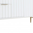 Meridian Furniture Modernist 48" Engineered Stone Top And Solid Wood Base Bathroom Vanity - Gold