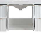 Meridian Furniture Modernist 48" Engineered Stone Top And Solid Wood Base Bathroom Vanity - Gold
