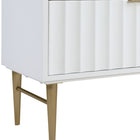Meridian Furniture Modernist 60" Engineered Stone Top And Solid Wood Base Bathroom Vanity - Gold