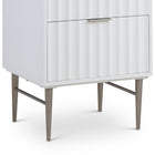 Meridian Furniture Modernist 24" Engineered Stone Top And Solid Wood Base Bathroom Vanity - Chrome