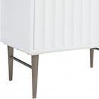 Meridian Furniture Modernist 30" Engineered Stone Top And Solid Wood Base Bathroom Vanity - Chrome
