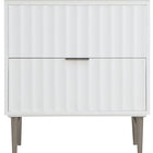 Meridian Furniture Modernist 30" Engineered Stone Top And Solid Wood Base Bathroom Vanity - Chrome