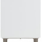 Meridian Furniture Modernist 30" Engineered Stone Top And Solid Wood Base Bathroom Vanity - Chrome