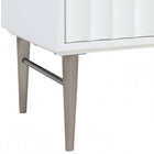 Meridian Furniture Modernist 48" Engineered Stone Top And Solid Wood Base Bathroom Vanity - Chrome
