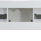 Meridian Furniture Modernist 48" Engineered Stone Top And Solid Wood Base Bathroom Vanity - Chrome