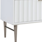 Meridian Furniture Modernist 60" Engineered Stone Top And Solid Wood Base Bathroom Vanity - Chrome