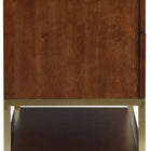 Meridian Furniture Monad 30" Genuine Marble Top, Steel And Glass Base Vanity