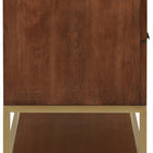 Meridian Furniture Monad 48" Genuine Marble Top, Steel And Glass Base Vanity