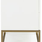 Meridian Furniture Monad 60" Genuine Marble Top, Steel And Glass Base Vanity