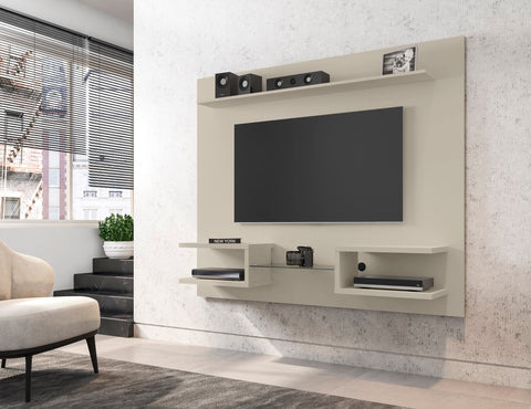 Manhattan Comfort Plaza Modern 64" TV Panel in Off White