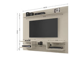 Manhattan Comfort Plaza Modern 64" TV Panel in Off White