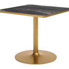 Zuo Caliza Dining Table Black & Gold