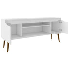 Manhattan Comfort Bradley Mid-Century Modern 63" TV Stand in White