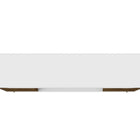 Manhattan Comfort Bradley Mid-Century Modern 63" TV Stand in Rustic Brown and White - 228BMC69