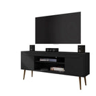 Manhattan Comfort Bradley Mid-Century Modern 63" TV Stand in Black