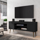 Manhattan Comfort Bradley Mid-Century Modern 63" TV Stand in Black