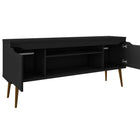 Manhattan Comfort Bradley Mid-Century Modern 63" TV Stand in Black