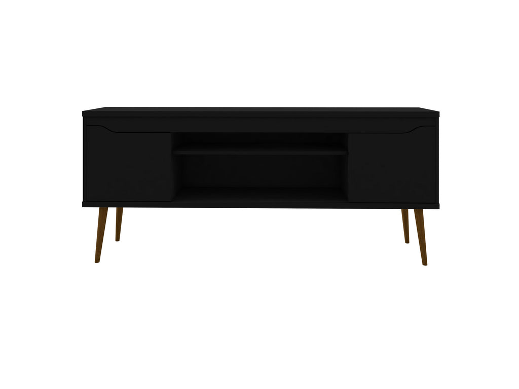 Manhattan Comfort Bradley Mid-Century Modern 63" TV Stand in Black