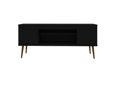 Manhattan Comfort Bradley Mid-Century Modern 63" TV Stand in Black