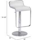 Zuo Equino Barstool White
