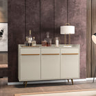 Manhattan Comfort Bradley Mid-Century Modern 54" Sideboard in Off White