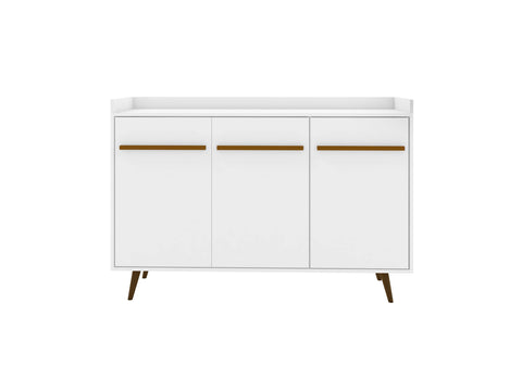 Manhattan Comfort Bradley Mid-Century Modern 54" Sideboard in White