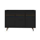 Manhattan Comfort Bradley Mid-Century Modern 54" Sideboard in Black