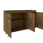 Manhattan Comfort Bradley Mid-Century Modern 54" Sideboard in Rustic Brown