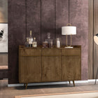 Manhattan Comfort Bradley Mid-Century Modern 54" Sideboard in Rustic Brown