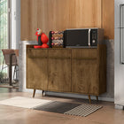 Manhattan Comfort Bradley Mid-Century Modern 54" Sideboard in Rustic Brown