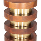 Zuo Marigot Side Table Walnut