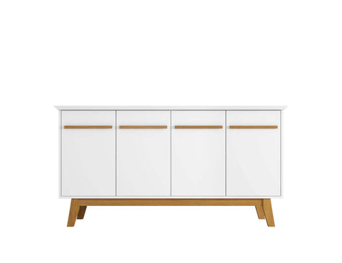 Manhattan Comfort Yonkers Mid-Century Modern 63" Sideboard in White