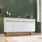 Manhattan Comfort Yonkers Mid-Century Modern 63" Sideboard in White