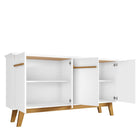 Manhattan Comfort Yonkers Mid-Century Modern 63" Sideboard in White