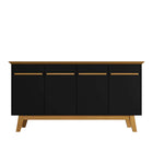 Manhattan Comfort Yonkers Mid-Century Modern 63" Sideboard in Black