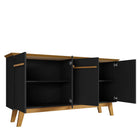 Manhattan Comfort Yonkers Mid-Century Modern 63" Sideboard in Black