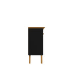 Manhattan Comfort Yonkers Mid-Century Modern 63" Sideboard in Black