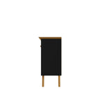 Manhattan Comfort Yonkers Mid-Century Modern 63" Sideboard in Black